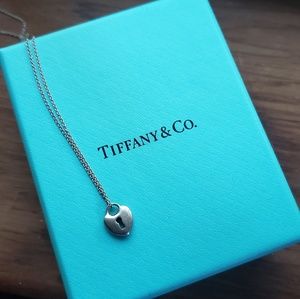 Tiffany and Co. Heart Lock Keyhole Necklace